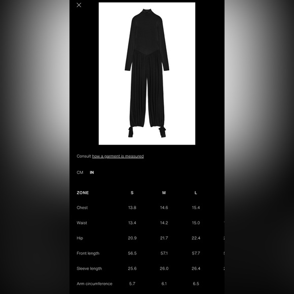ZARA LONG COMBINATION VOLUME JUMPSUIT - Picture 15 of 17